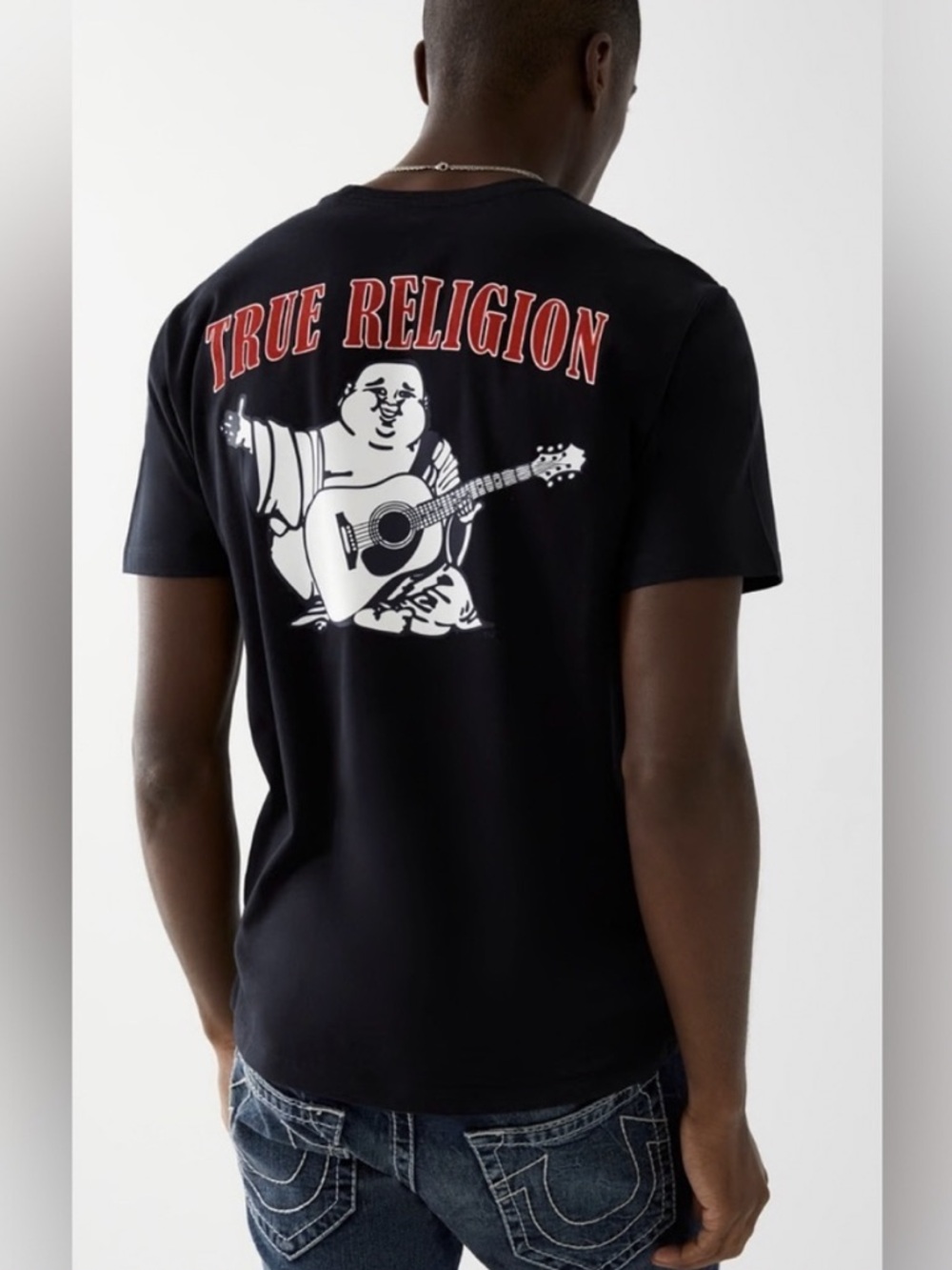 True Religion Buddha Logo T-shirt Black Size XXL NWT